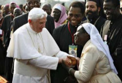 Image of Sons and daughters of Africa, do not be afraid to believe, to hope, and to love; do not be afraid to say that Jesus is the Way, the Truth and the Life, and that we can be saved by him alone.