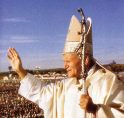 Image of If Christ’s words dwell in us, we can spread the fire of love he set on earth and carry on high the torch of faith and hope with we which we move towards Him, as we await his glorious return at the end of times.That is the torch Pope John Paul II left us as our inheritance.