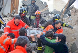 Image of An earthquake of 5.8 on the Richter scale took place at 3:32 a.m. (local time), with its epicenter in Abruzzo, about 10 kilometers from L'Aquila.