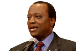Image of (Alan Keyes pictured) He (Father Jenkins) has scandalized us and other members of the community of the faithful by his role in the decision taken by the University of Notre Dame, in defiance of the explicit direction of Church leaders, to extend a scandalous commencement speaking invitation and honorary degree to Barack Obama, who has become the focus of abortion evil in the world today.