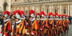 Image of And your task also touches the life you share with your comrades in arms, who ... have the same duty to serve the Supreme Pontiff 'faithfully, loyally and in good faith' and to give, if necessary, their lives for him.