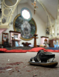 Image of Father Silas Bogati, the director of Caritas in Nepal and the priest who was celebrating the Mass, stated: We could never imagine that someone could carry out such a cowardly act and kill and injure so many people.
