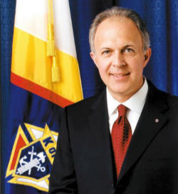 Image of (Supreme Knight Carl Anderson) Following Pope Benedict's lead, each of us must work to bring the message of Christ to our neighbors and our nations through our witness to the truth in public as well as private spheres. As has been the case every time that the Church has faced the challenges of a hostile environment, our Christian witness, our love of neighbor, is the most powerful witness we can provide to our ever more secular society.