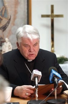 Image of Bishop D'Arcy, who said he had not been consulted before the school invited President Obama, had questioned whether Notre Dame had 'chosen prestige over truth' by doing so. The bishop boycotted the commencement, instead backing an alternate ceremony that day protesting the President's aggressive pro-abortion agenda.