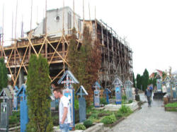 Image of 'We have reasons to believe that the destruction of the Greek-Catholic church in Sapanta, adjacent to the Merry Cemetery - a national landmark - is part of the cultural and religious cleansing that the Romanian government is perpetuating against the Greek-Catholic community and Greek-Catholic heritage.' (Fr.Grigor) 
