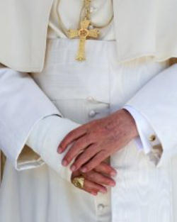 Image of The Pontiff said the he spent his holidays in a 'heavenly peace' -- a silence interrupted by the 'sounds of the Creator' such as birds and falling rain.