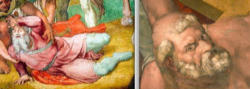 Image of Crucifixion of Peter and Conversion of paul from pope Benedict's private Chapel.