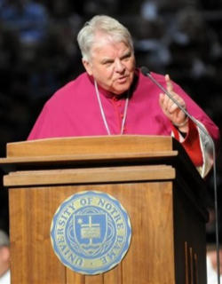 Image of In its decision to give its highest honor to a president who has repeatedly opposed even the smallest legal protection of the child in the womb, did Notre Dame surrender the responsibility that Pope Benedict believes Catholic universities have to give public witness to the truths revealed by God and taught by the church? 