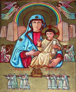 Image of We should bear our beloved Ark upon our shoulders as we move forward into battles of faith, proclaiming the Scriptures, blowing our trumpets, praying our prayers, processing in joyful expectancy for the moment when the walls fall flat. There is no stronghold that can withstand the power of God’s presence on the Ark.   