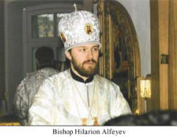 Image of 'We live in a de-Christianized world, in a time that some define -- mistakenly -- as post-Christian,' Archbishop Hilarion said. 'Contemporary society, with its practical materialism and moral relativism, is a challenge to us all. The future of humanity depends on our response… More than ever before, we Christians must stand together.'