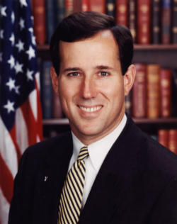 Image of (Pictured: Senator Rick Santorum) 'Six months ago I would not have spent ten seconds on your question, but it's not six months ago.'