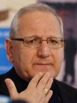 Image of (Archbishop Sako of Kirkuk) There are now only 300 Christian families in southern Iraq and less than 400,000 Christians in the country as a whole  - down 750,000 within the past decade. 