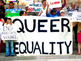 Image of Religious groups and churches, including the Catholic archdiocese and its affiliates, would also have to open up their services to homosexual couples, including: adoption and foster-care services, spousal benefits for 'married' same-sex couples, and church halls requested for non-marriage functions.
