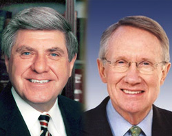 Image of Senators Ben Nelson and Harry Reid.