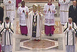 Image of Pope Benedict XVI gave on the 18th World Day for the Sick.