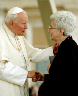 Image of Beloved by the late John Paul II and Pope Benedict XVI, Chiara Lubich was a faithful daughter of the Church