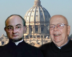 Image of Frs. Jose Fortea and Gabriel Amorth.