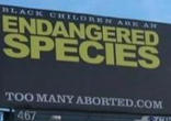 Image of The Billboard which tells the truth about the evil of abortion.