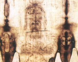 Image of Image of Jesus on Holy Shroud of Turin.