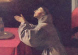 Image of Saint Bonaventure at prayer.