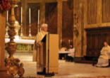 Image of Deacon Jack Sullivan Reads the Gospel and preaches at the Newman Oratory.