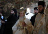 Image of Photo of the Patriarch at the Divine Liturgy by Nikos Manginas.

