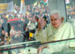 Image of Pope waving to the massive crowds during his recent pastoral visit to the United Kingdom.
