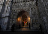 Image of Pope Benedict XVI and Archbishop Rowan Williams at Westminster Cathedral.