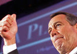 Image of House Minority Leader Rep. John Boehner (R-OH) , a Catholic, recounts his rise from humble beginnings to the presumed Speaker of the House with tears in his eyes. (Photo by Chip Somodevilla/Getty Images North America) 