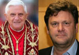 Image of Pope Benedict XVI and Peter Seewald who conducted the interviews which led to the Book's publication