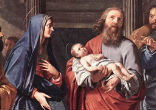 Image of Simeon spoke these mysterious words to the Virgin Mary: 