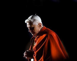 Image of Pope Benedict XVI, when he was Joseph Cardinal Ratzinger, was one of the preeminent theologians and theology professors in the Church