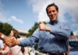 Image of Presidential Candidate Rick Santorum on the campaign trail