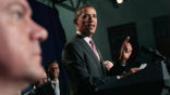 Image of Obama pitches his $3 trillion proposal.