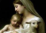 Image of The Virgin Mary, perpetual Virgin and Mother of God, is forever the mother of Jesus who prays and intercedes for her children in the Church.