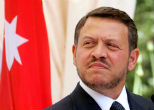 Image of Jordan's King Abdullah is concerned about the worsening situation in Syria.