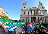 Image of The crowd of occupiers outside of Church of England Cathedral