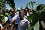 Image of Angry protesters rally against what they believe is election fraud.