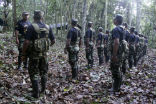 Image of Comrade Artemio addressing his troops. The rebel leader was badly wounded and captured last week.