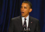 Image of President Obama at the National Prayer breakfast