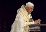 Image of Pope Benedict XVI, the man of prayer
