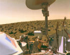 Image of A an image of Mars taken from the Viking 2 Lander in 1976. 