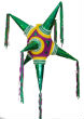 Image of A traditional Mexican-Catholic pinata with the spikes representing the seven deadly sins. 
