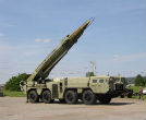 Image of A Scud missile, which can be used to deliver chemical or biological weapons. 