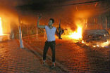 Image of Proof the attacks in Benghazi were terrorist events was taken from them number of heavy weapons and homemade bombs brought to the embassy. Photo (US Ambassador to Libya Christopher Stevens Dead in streets of Benghazi)