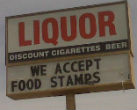 Image of Food stamps, transferred by EBT are intended to feed people especially children, but are widely accepted as payment for many other things. 