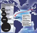 Image of This graphic from the UK Daily Mail shows how Microsoft routes its profits to avoid taxation. 
