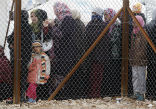 Image of Refugee camps are so overcrowded many people can no longer get in. 