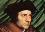 Image of Justice Scalia in a Thomas More hat at the Inauguration