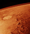 Image of A crater may hold the final answer to if there is, or was ever, life on Mars. 